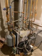 Oil furnace setup before switching to gas heating
